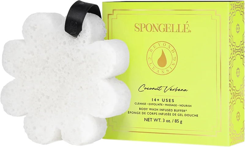 SPONGELLÉ Spongelle Wild Flower Buffer Body Scrubber with Box | Bath & Shower Loofah for Women | Exfoliator with Body Wash Infused | 14+ uses (Coconut Verbena, Grapefruit Cassis, Freesia Pear) - Image 2